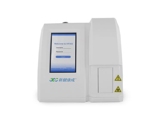 Analyseur quantitatif 7&quot; d'immunofluorescence de cartouches de HBA1C CRP écran tactile