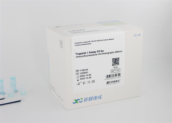 Kit cardiaque 40ng d'essai de marqueur de sang de POCT/analyseur d'immunofluorescence CE de ml